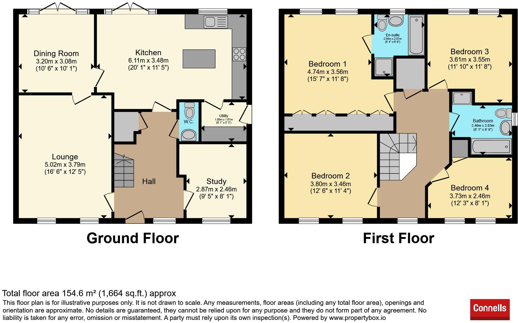 Corner Lawn, Cheddon Fitzpaine, Taunton floorplan