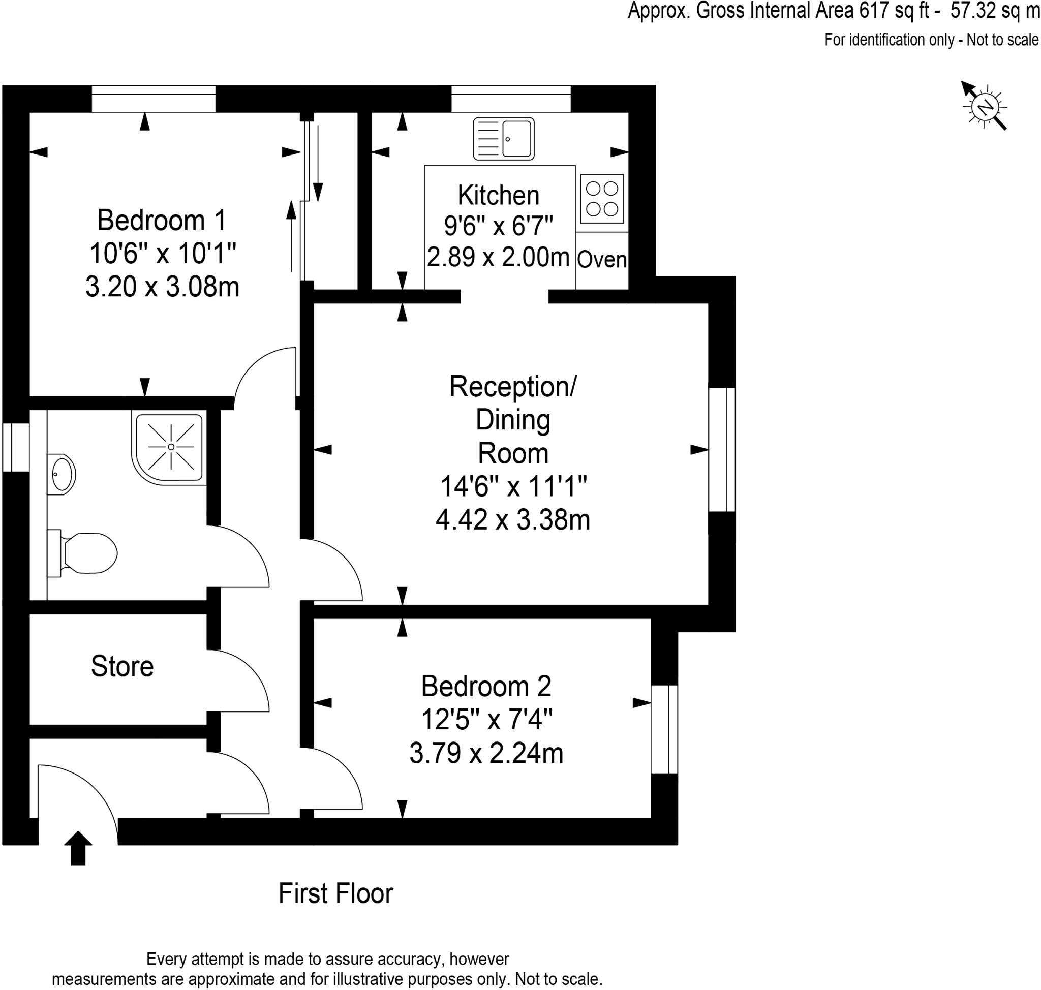 Pitson Close, Addlestone, Surrey, KT15 floorplan