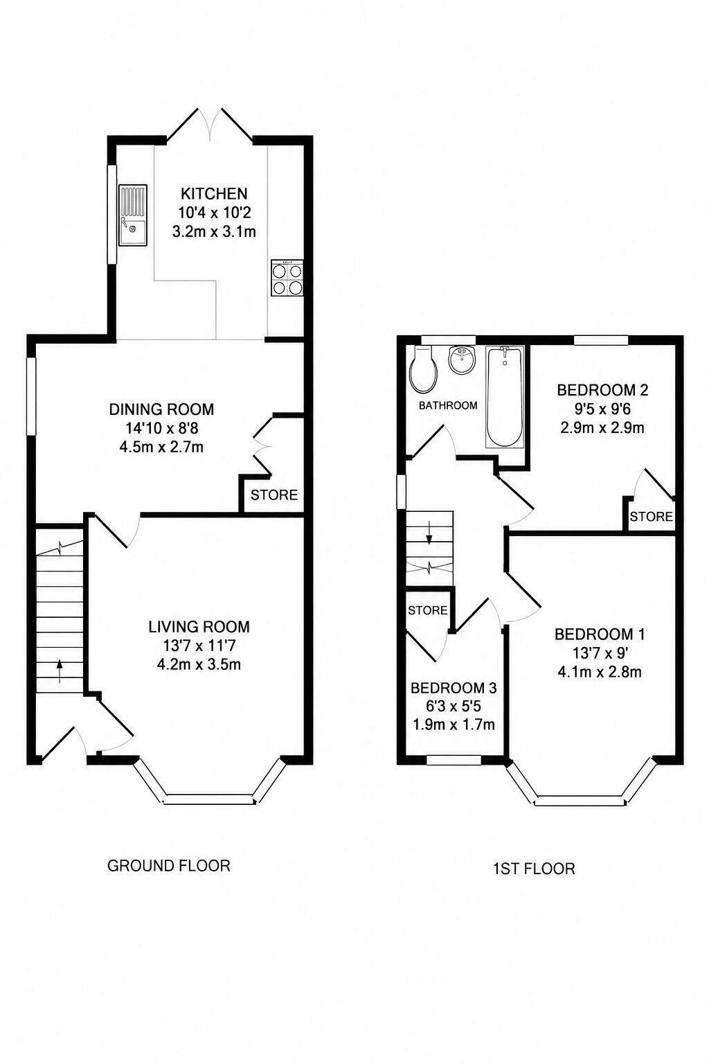 Handsworth Crescent, Sheffield, S9 4BR floorplan