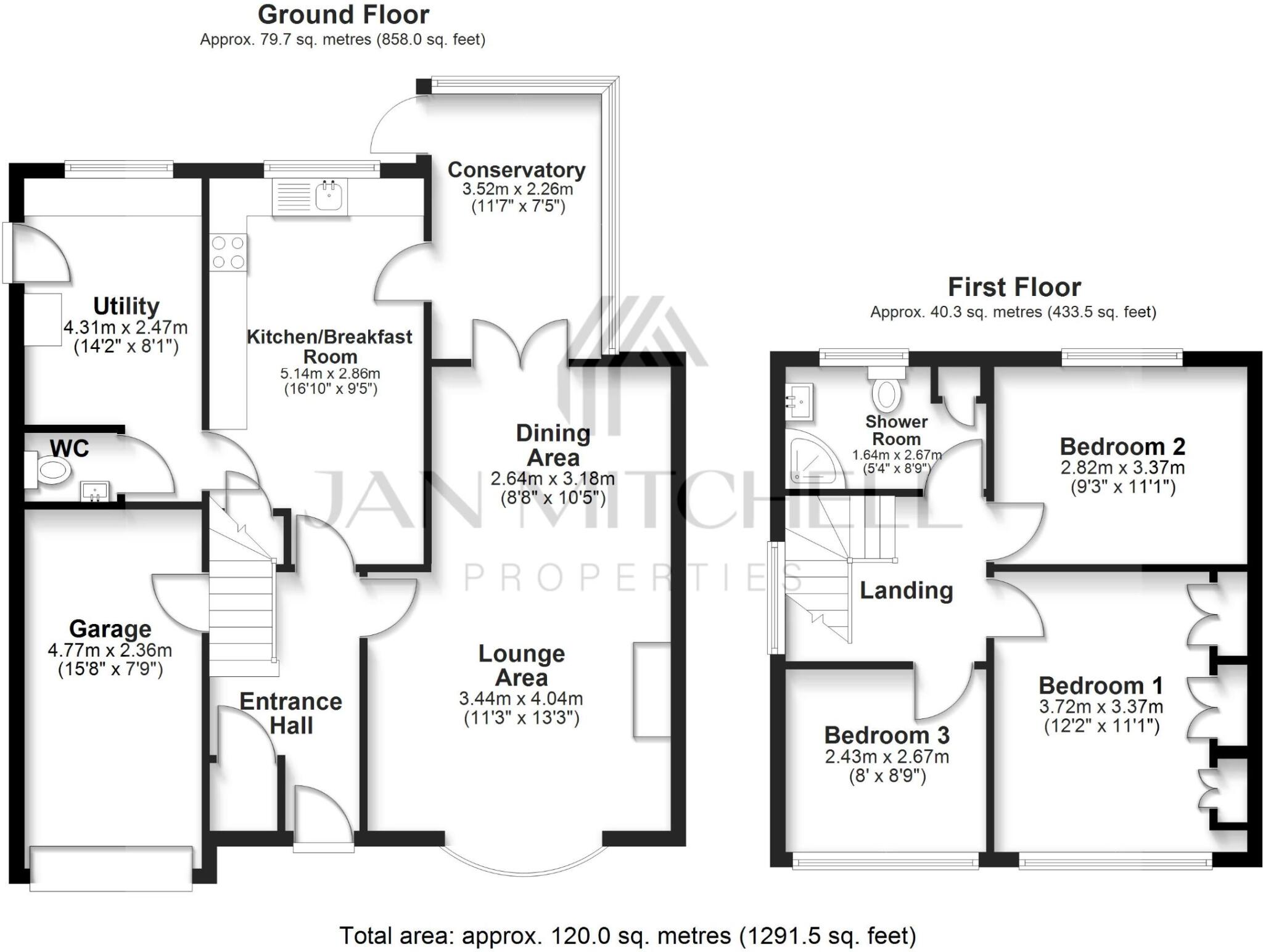 Oakfield Road, Whickham, Newcastle upon Tyne floorplan