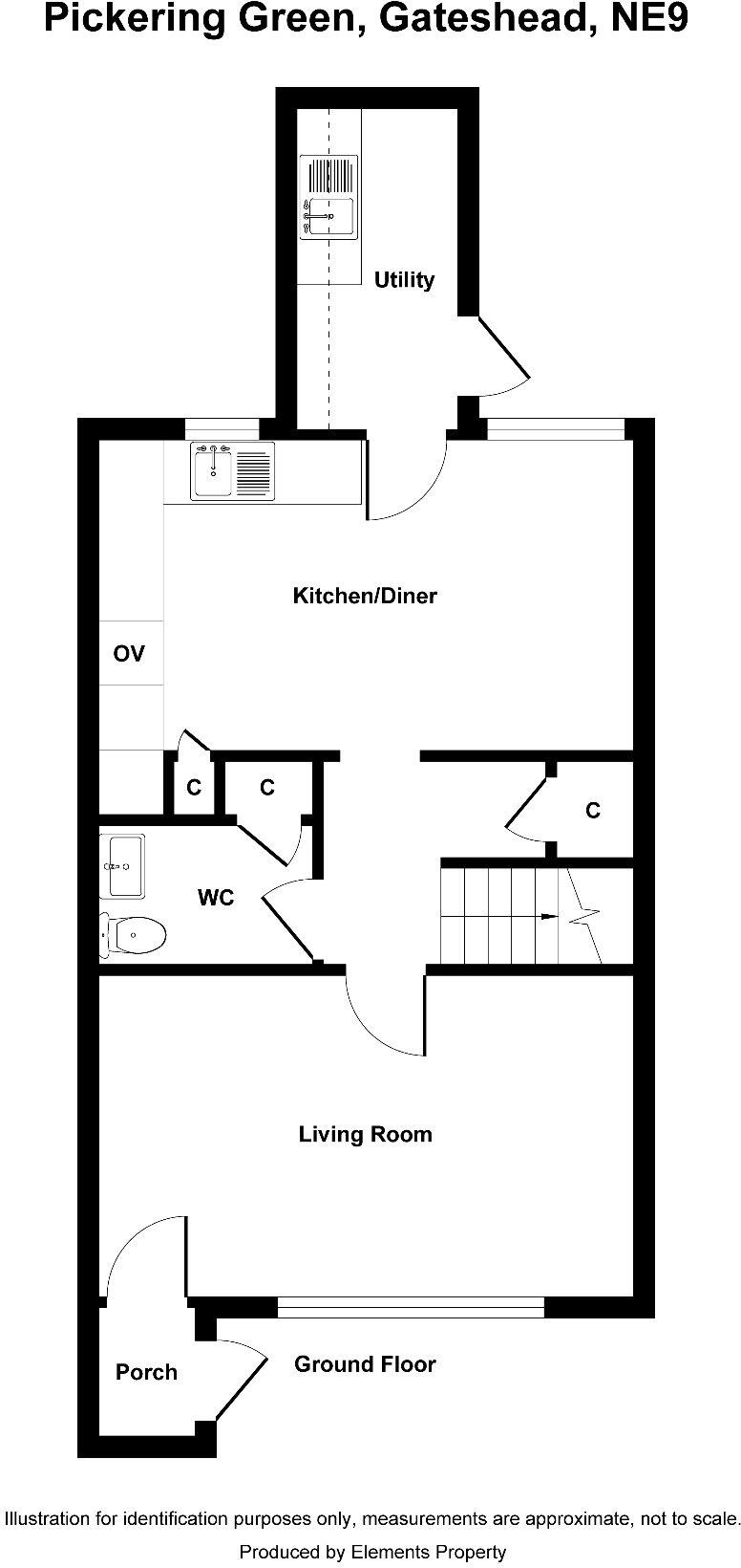Pickering Green, Gateshead, NE9 floorplan
