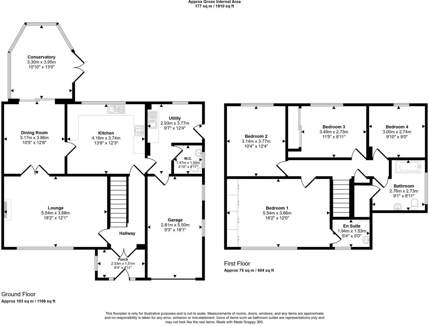 Bryn Coed, St Asaph floorplan