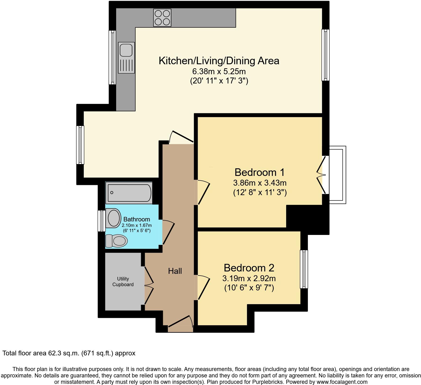 Daffodil Crescent, Crawley, RH10 floorplan