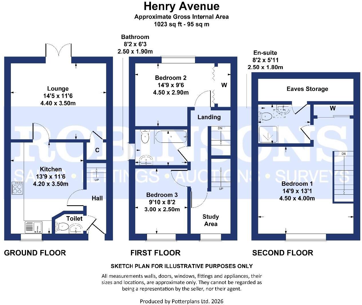 Henry Avenue, Bowburn, Durham floorplan