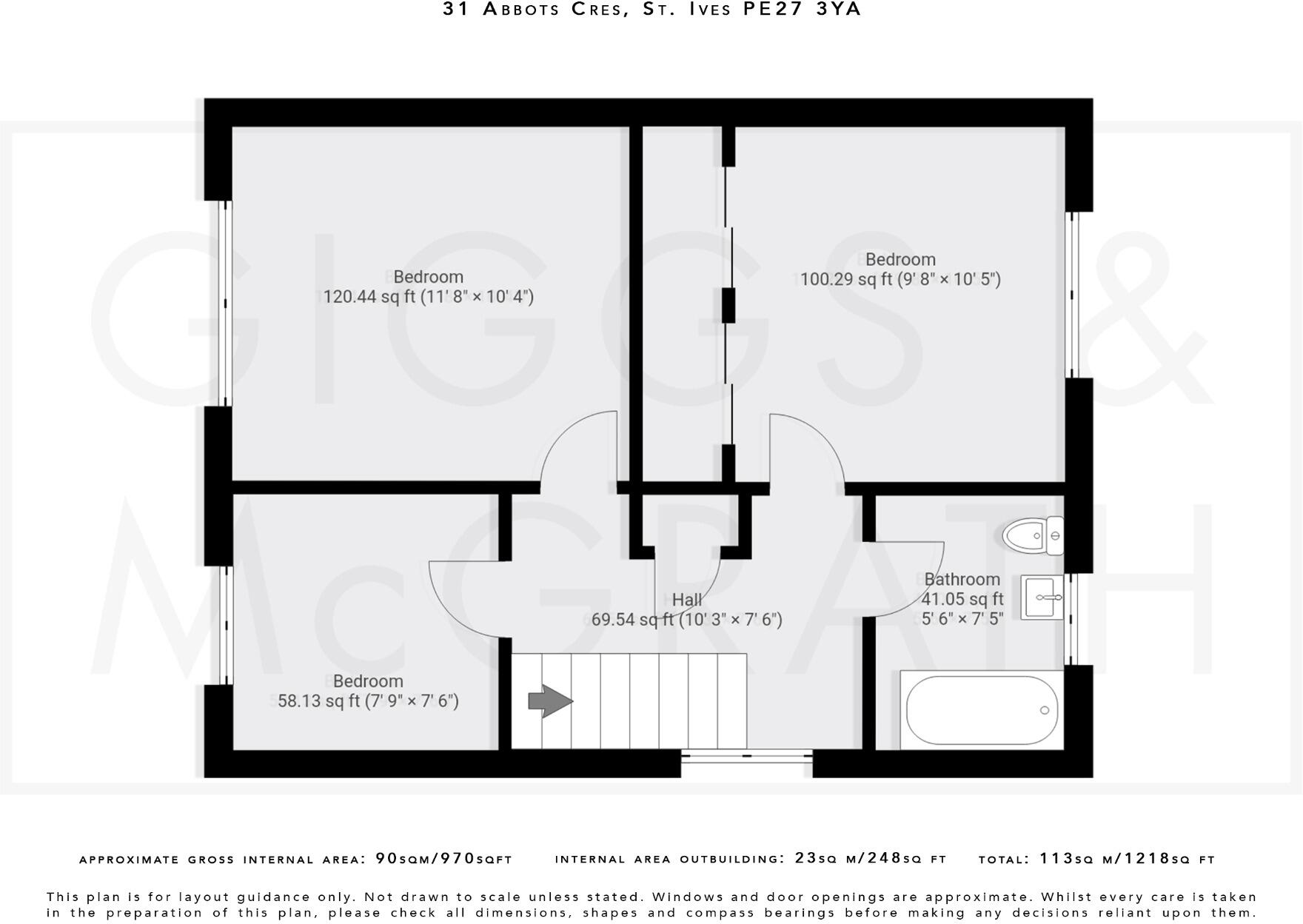 Abbots Crescent, St. Ives, Cambridgeshire, PE27 3YA floorplan