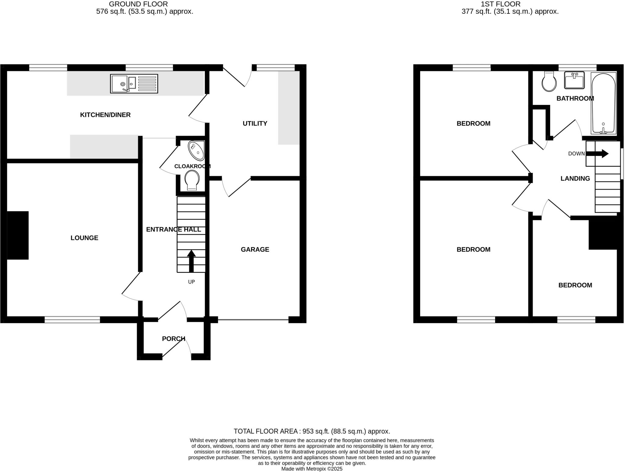 King Cuthred Close, Chard, Somerset, TA20 floorplan