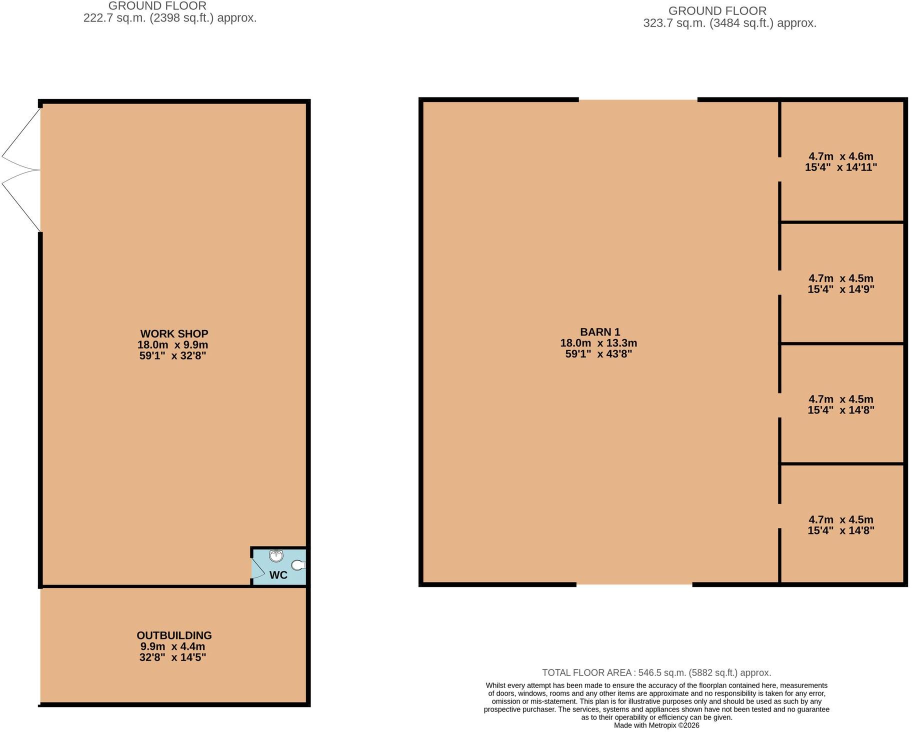 Hopton Wafers, Kidderminster, DY14 floorplan