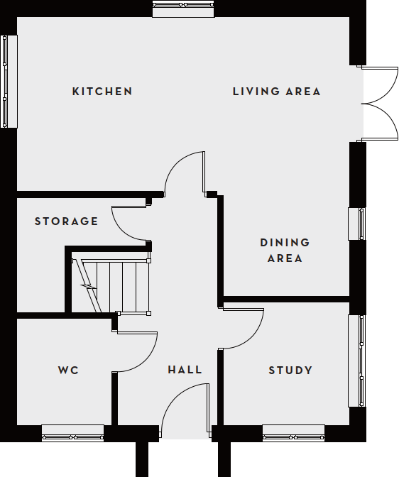 32 Canon Woods Close, Sherborne, Dorset floorplan