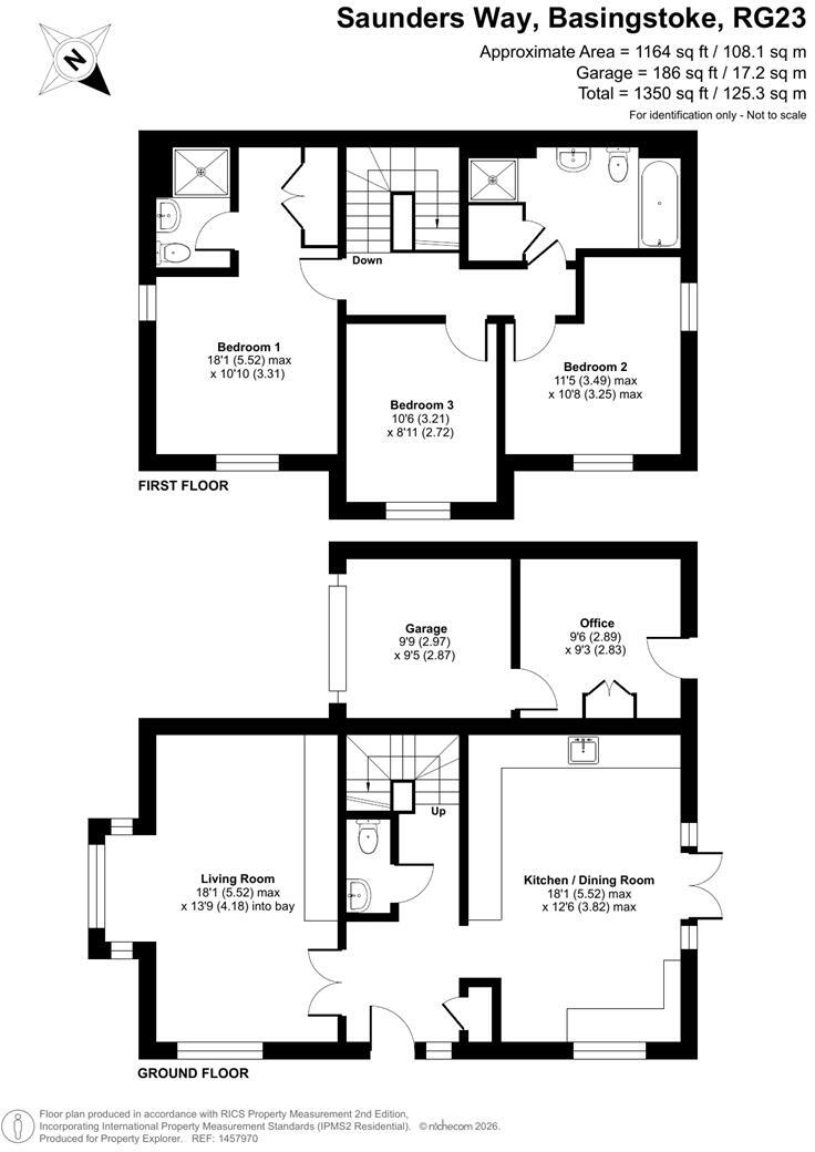 Saunders Way, Basingstoke, RG23 floorplan