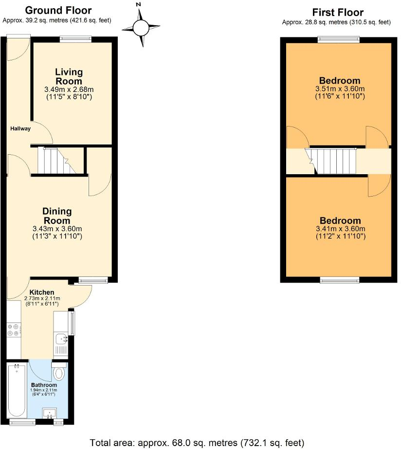 Crunden Road, South Croydon, CR2 6HD floorplan