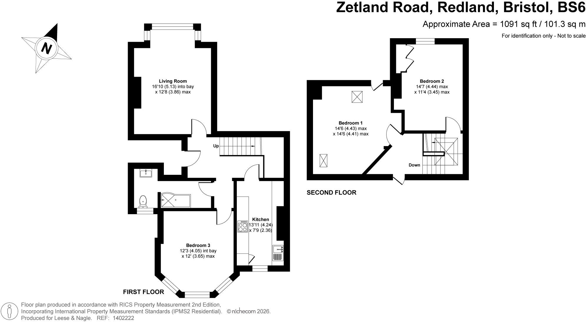 Zetland Road, Redland, Bristol, BS6 floorplan