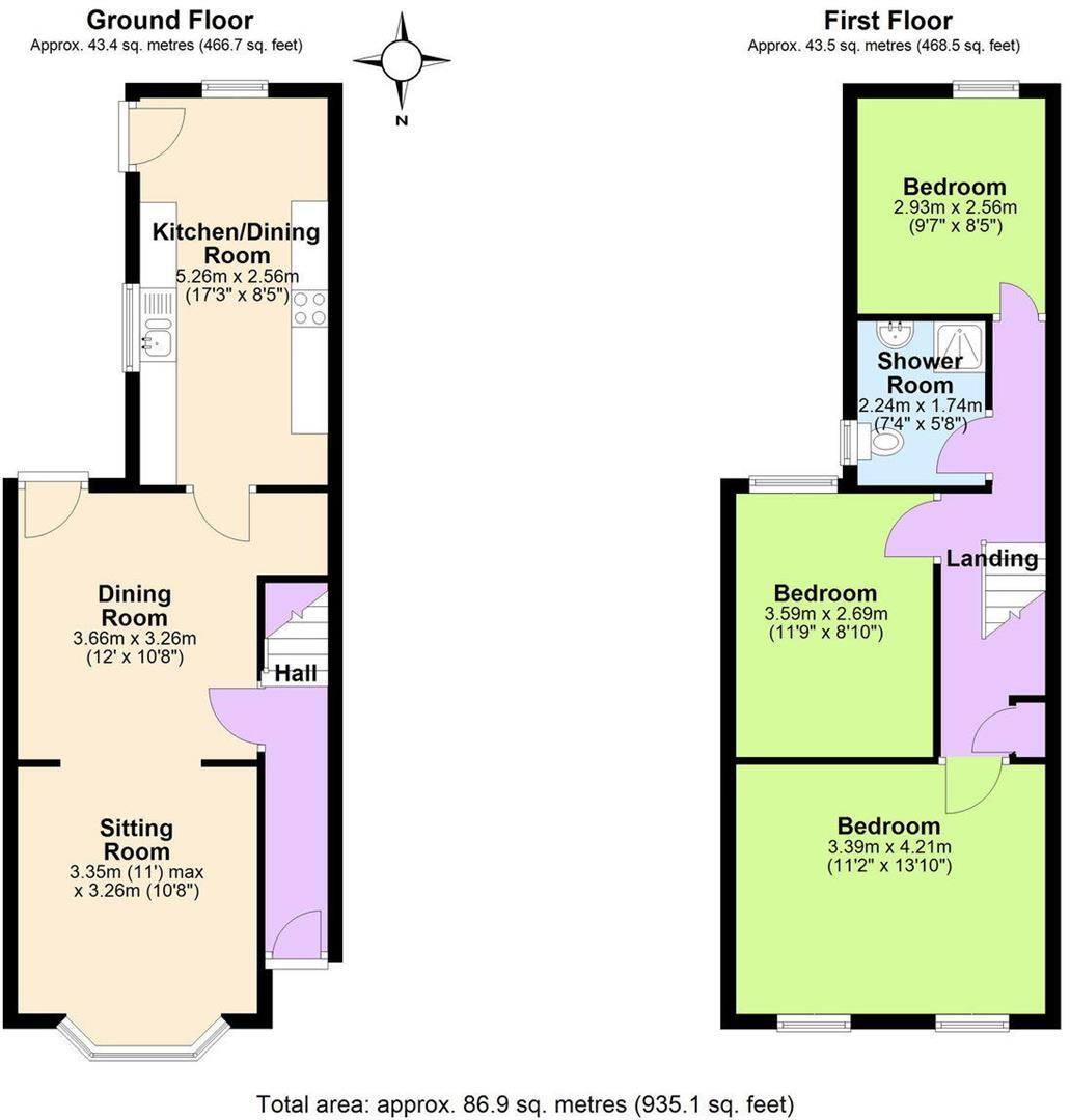 Carr Avenue, Leiston floorplan