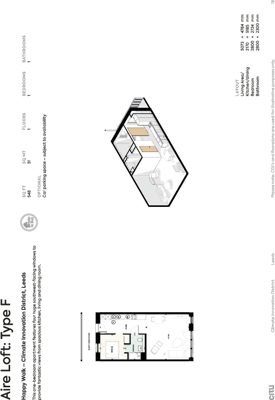 Aire Lofts, Climate Innovation District floorplan