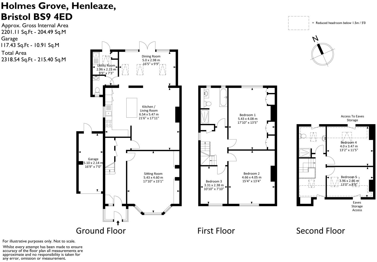 Holmes Grove, Bristol, BS9 floorplan