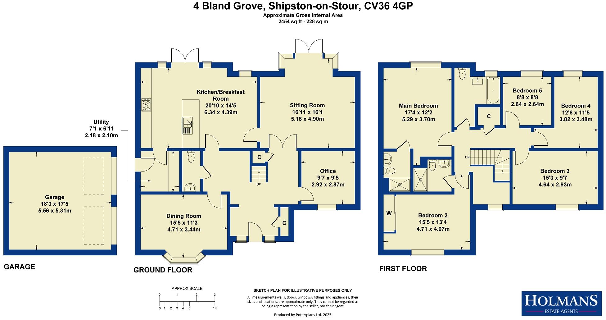 Bland Grove, Shipston-on-Stour. CV36 4GP floorplan