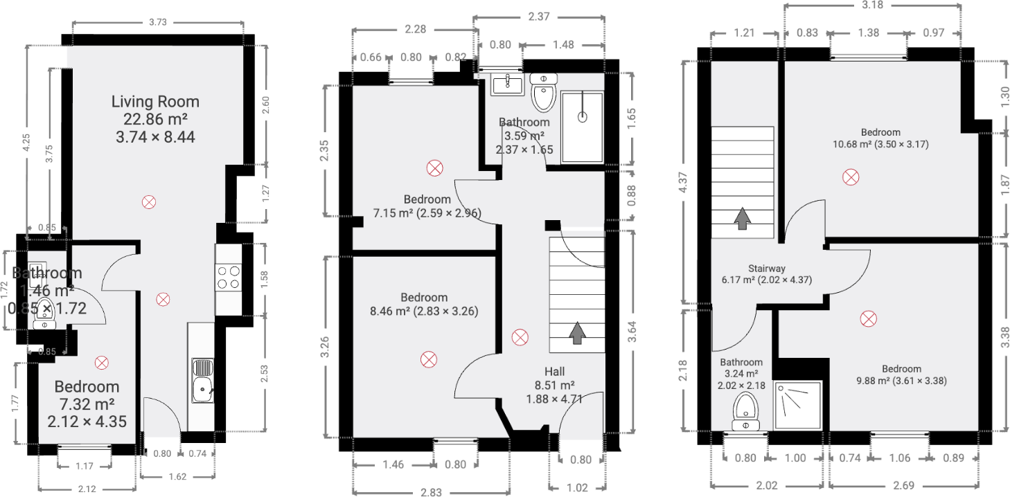 Wellsway, Bath floorplan