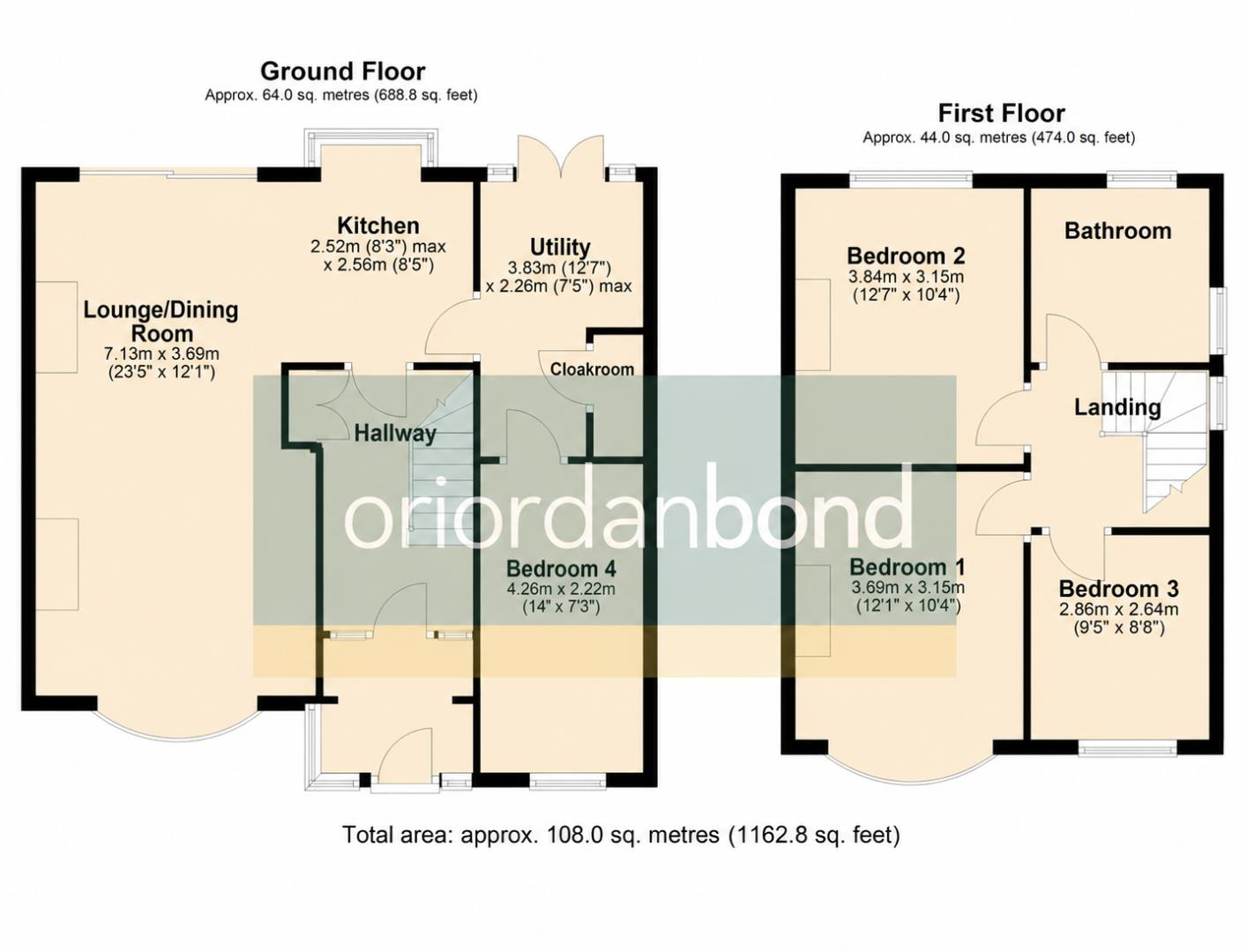 Oaklands Drive, Westone, Northampton NN3 floorplan