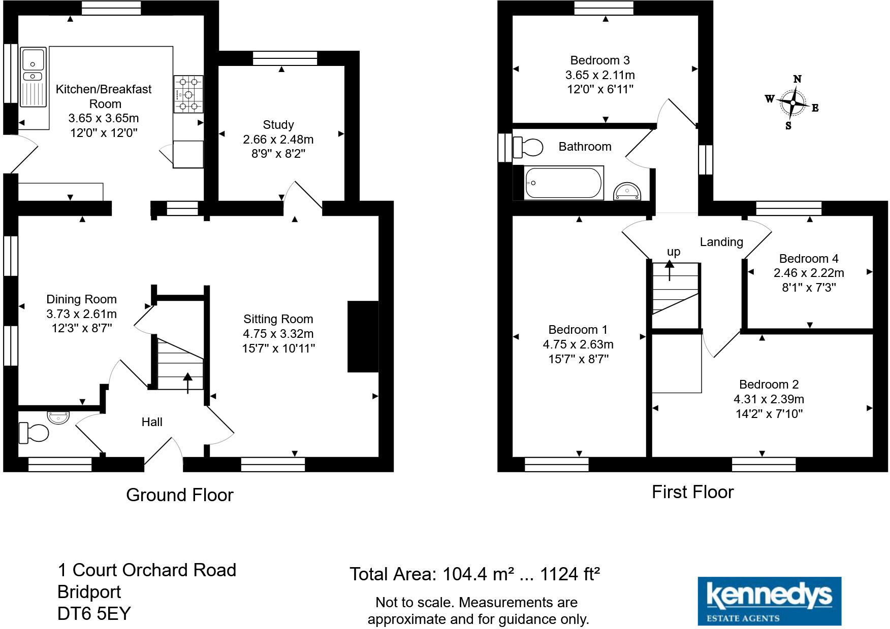 Court Orchard Road, Bridport, Dorset, DT6 floorplan