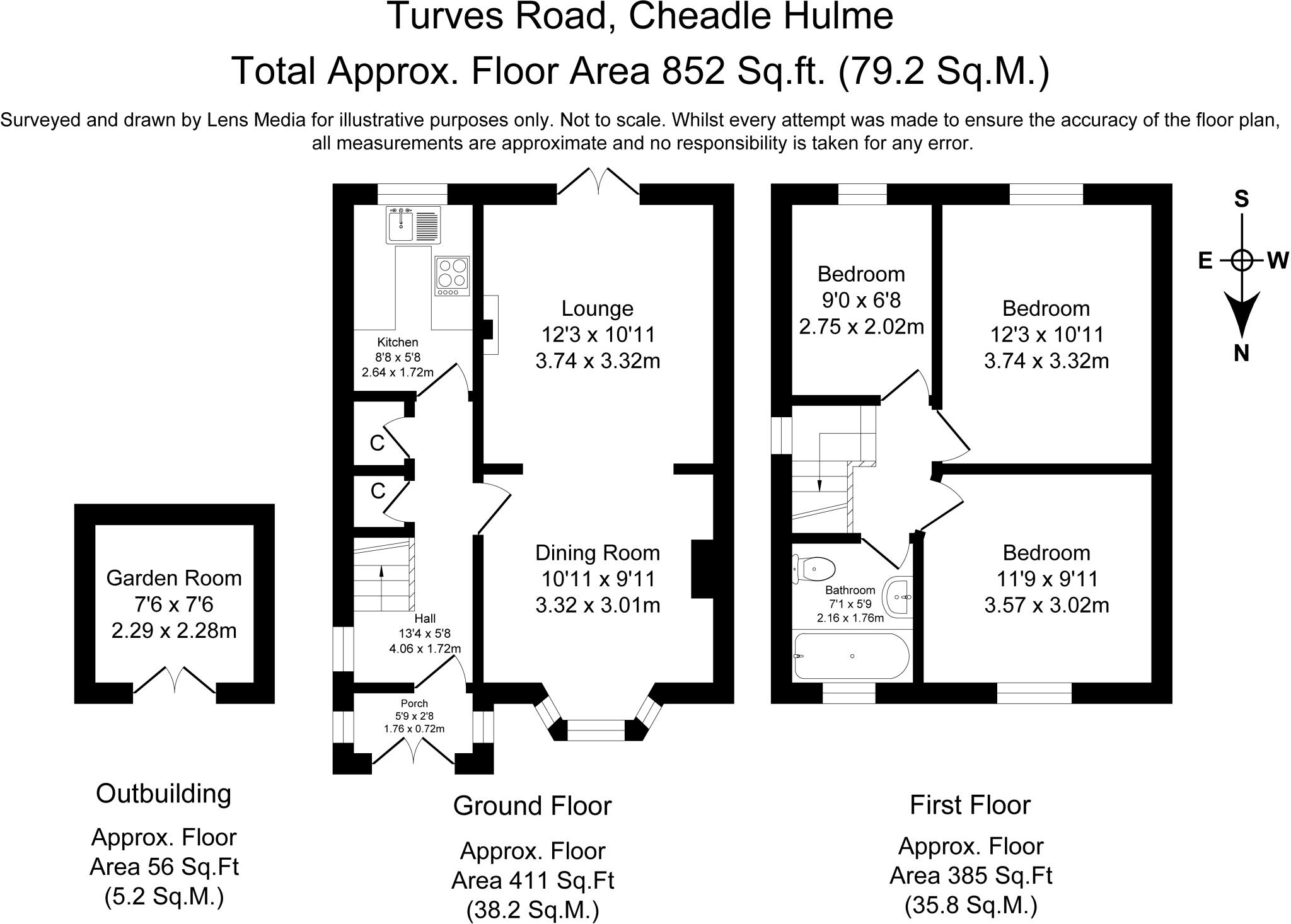Turves Road, Cheadle Hulme, Stockport, Greater Manchester, SK8 floorplan