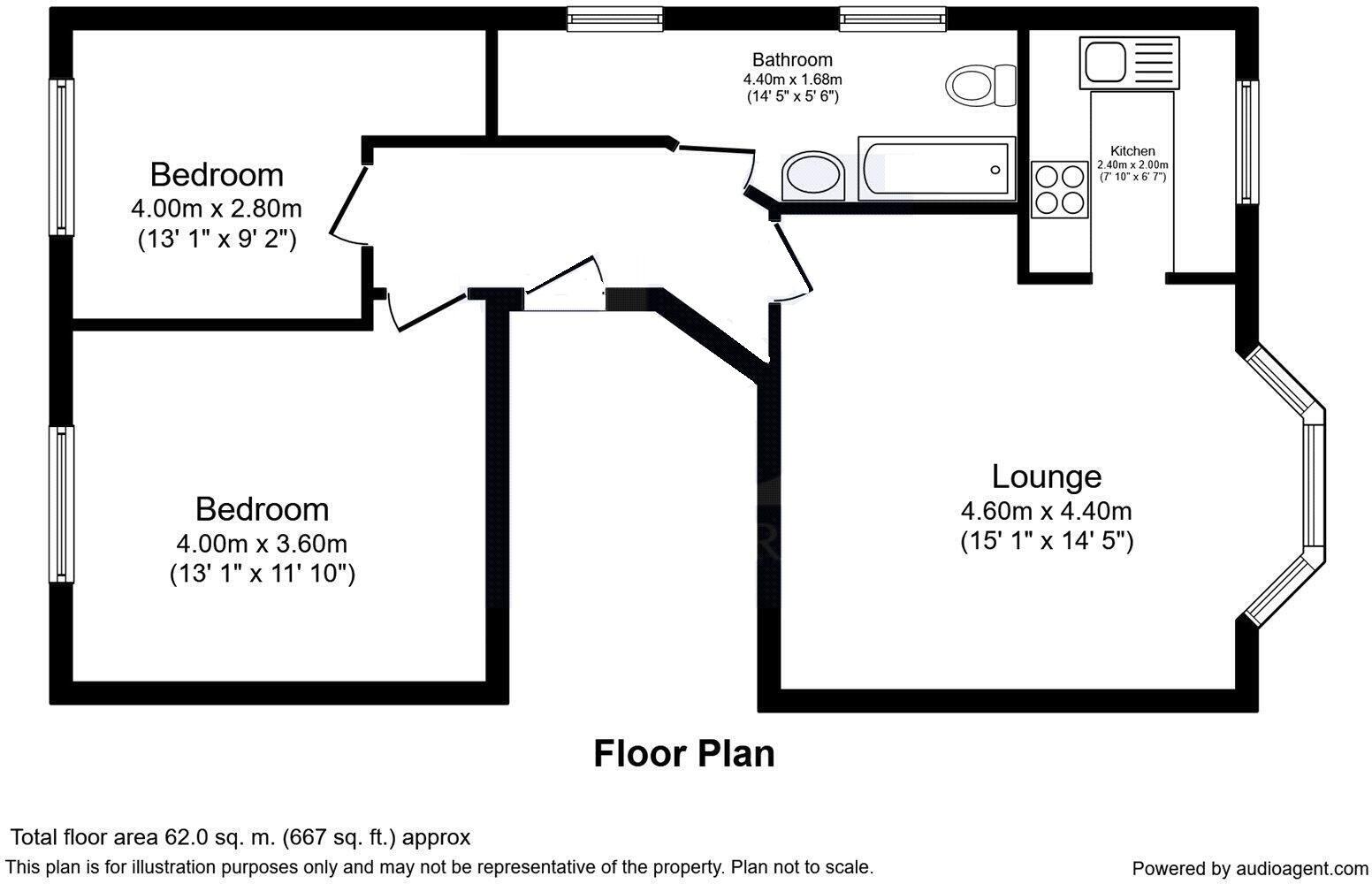 St Ronans Road, Southsea PO4 0PT floorplan