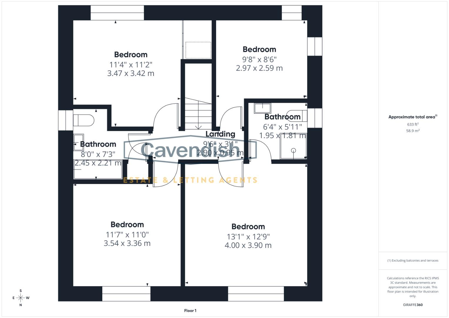 Ffordd Trem Y Foel, Mold floorplan