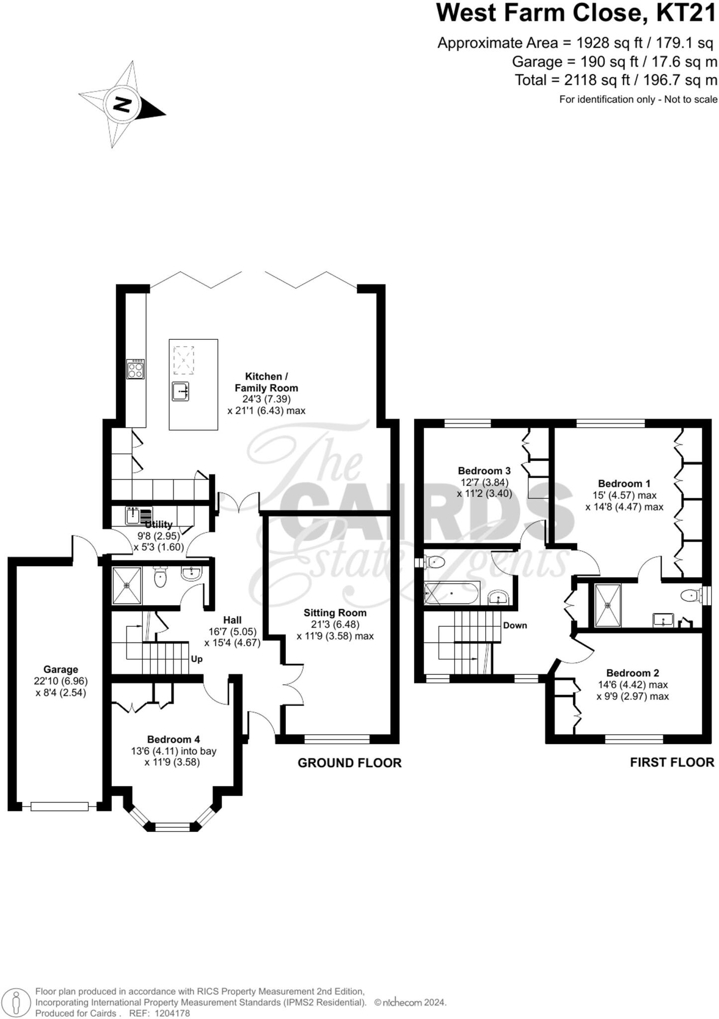 West Farm Close, Ashtead, KT21 floorplan