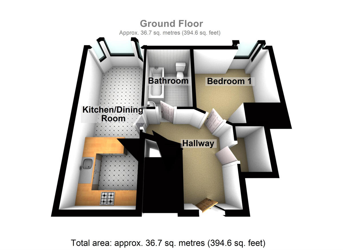 Garth Road, Bangor, Gwynedd, LL57 floorplan