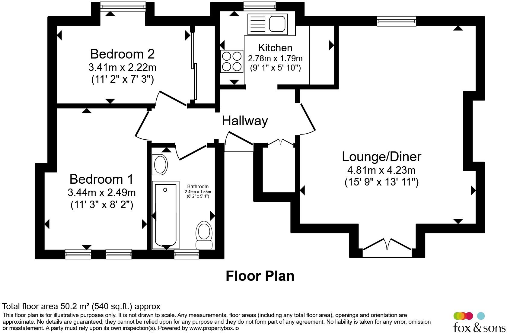 College Avenue, Plymouth floorplan