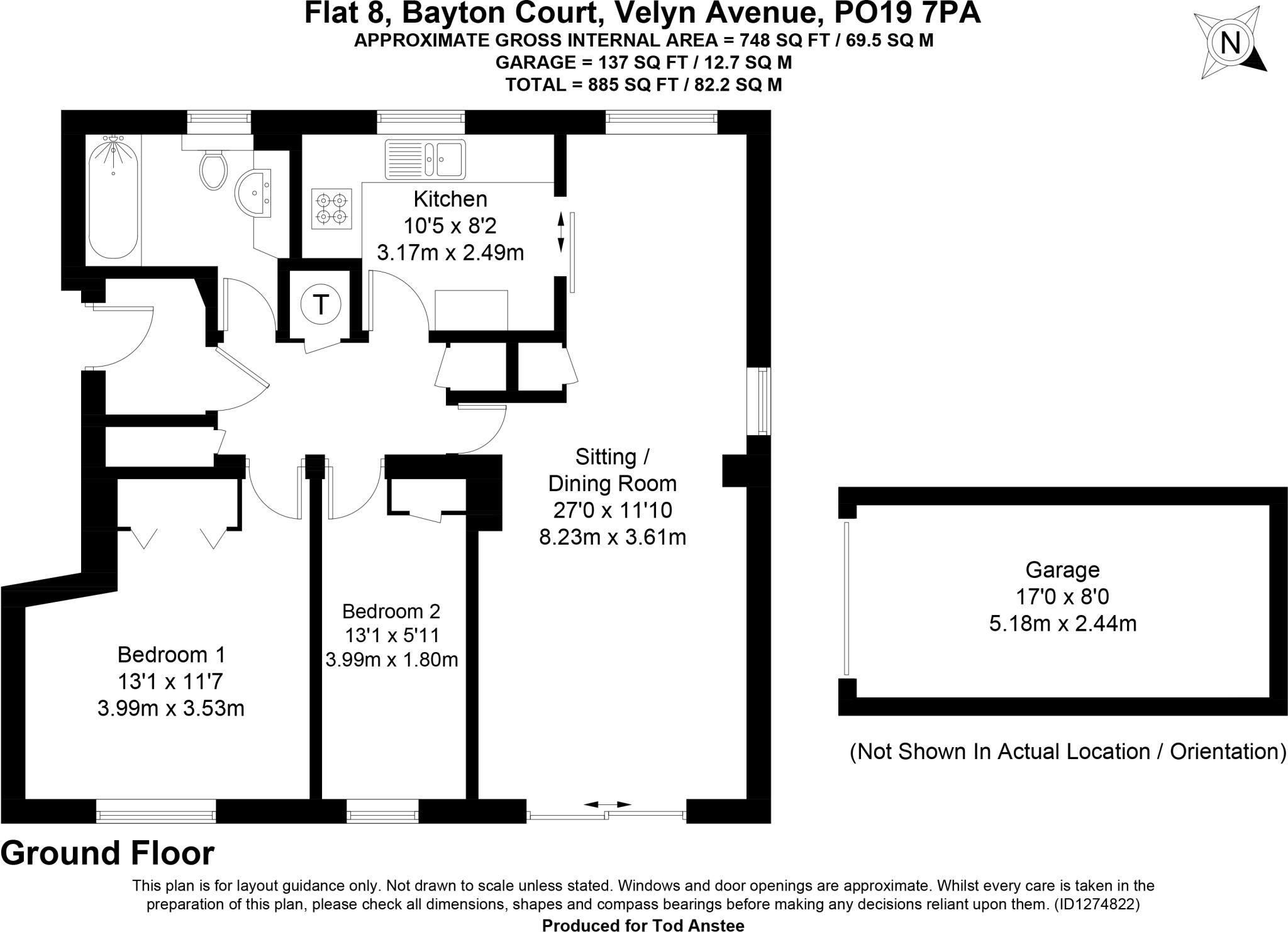 Velyn Avenue, Chichester, West Sussex, PO19 floorplan