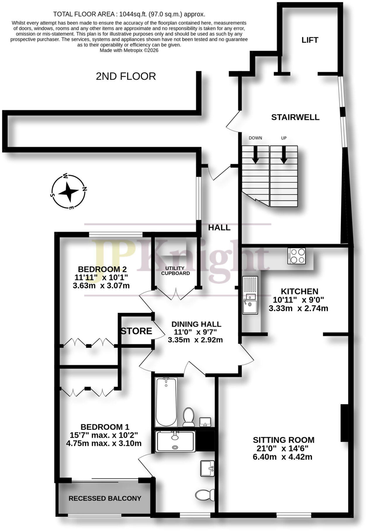 11 St. Martins Street, Wallingford, OX10 0AL floorplan