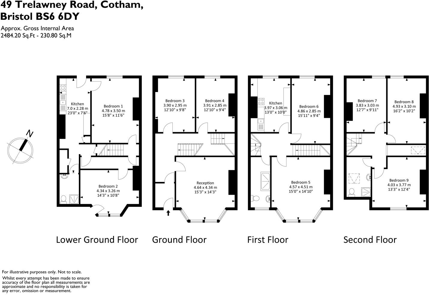 Trelawney Road, Cotham, Bristol, BS6 floorplan