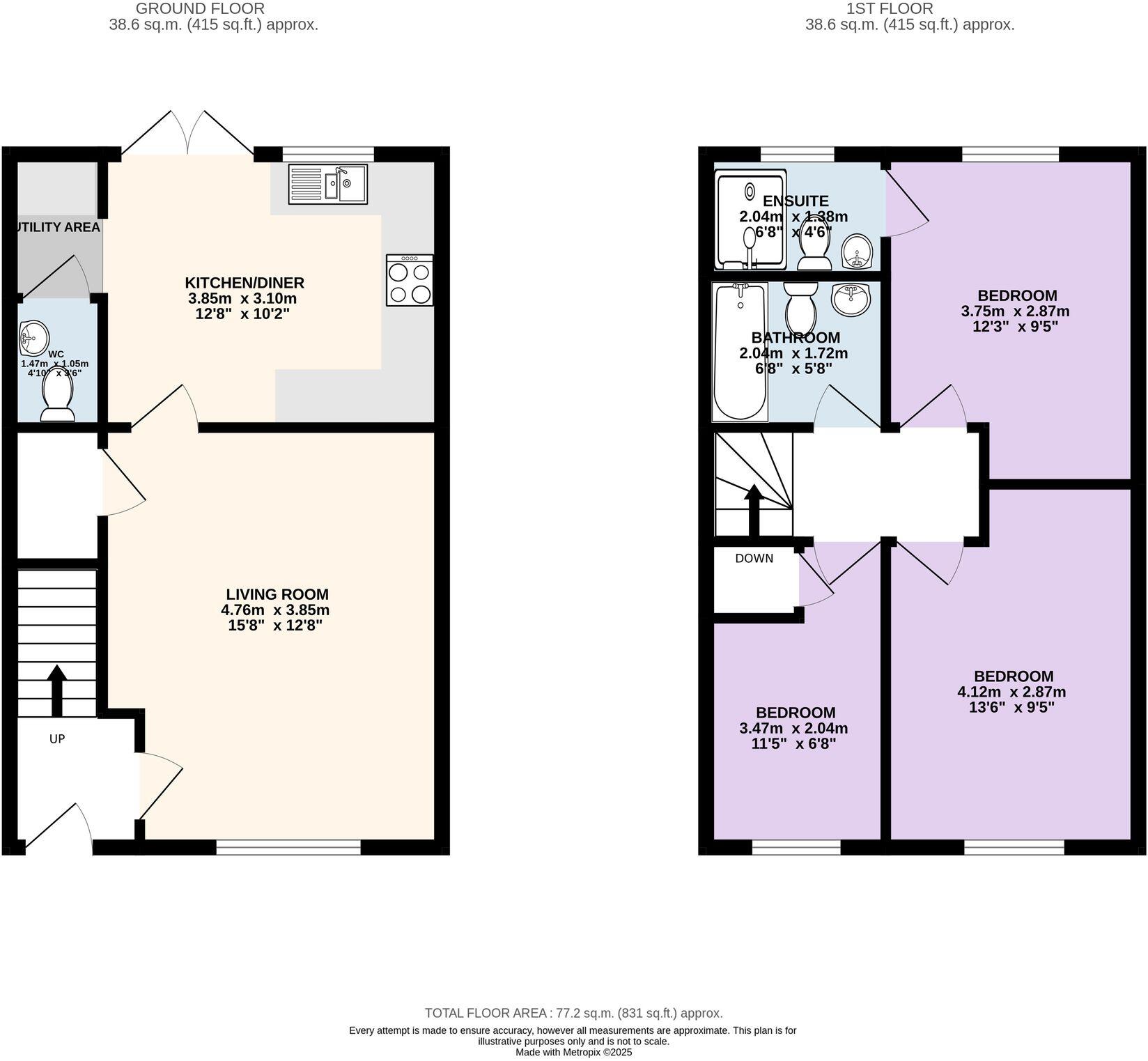 The Ridings, Longridge, PR3 floorplan