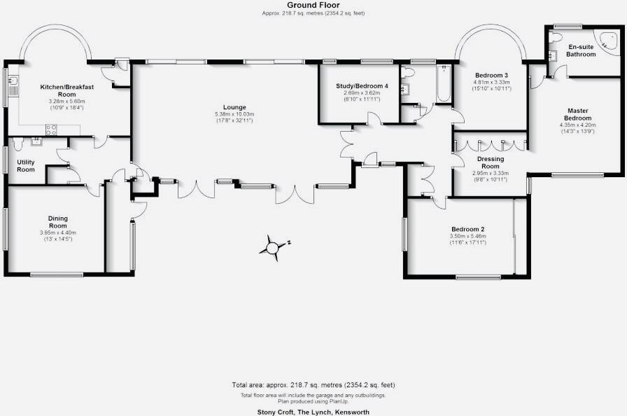 Stoney Croft, The Lynch, Kensworth, LU6 3QZ floorplan