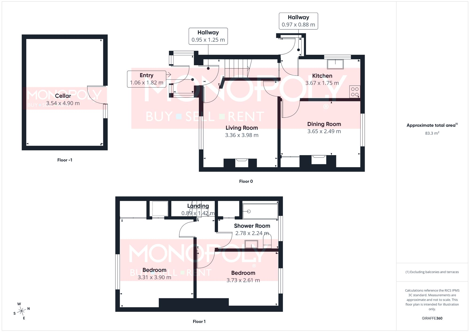 Lon Llewelyn, Denbigh, LL16 floorplan