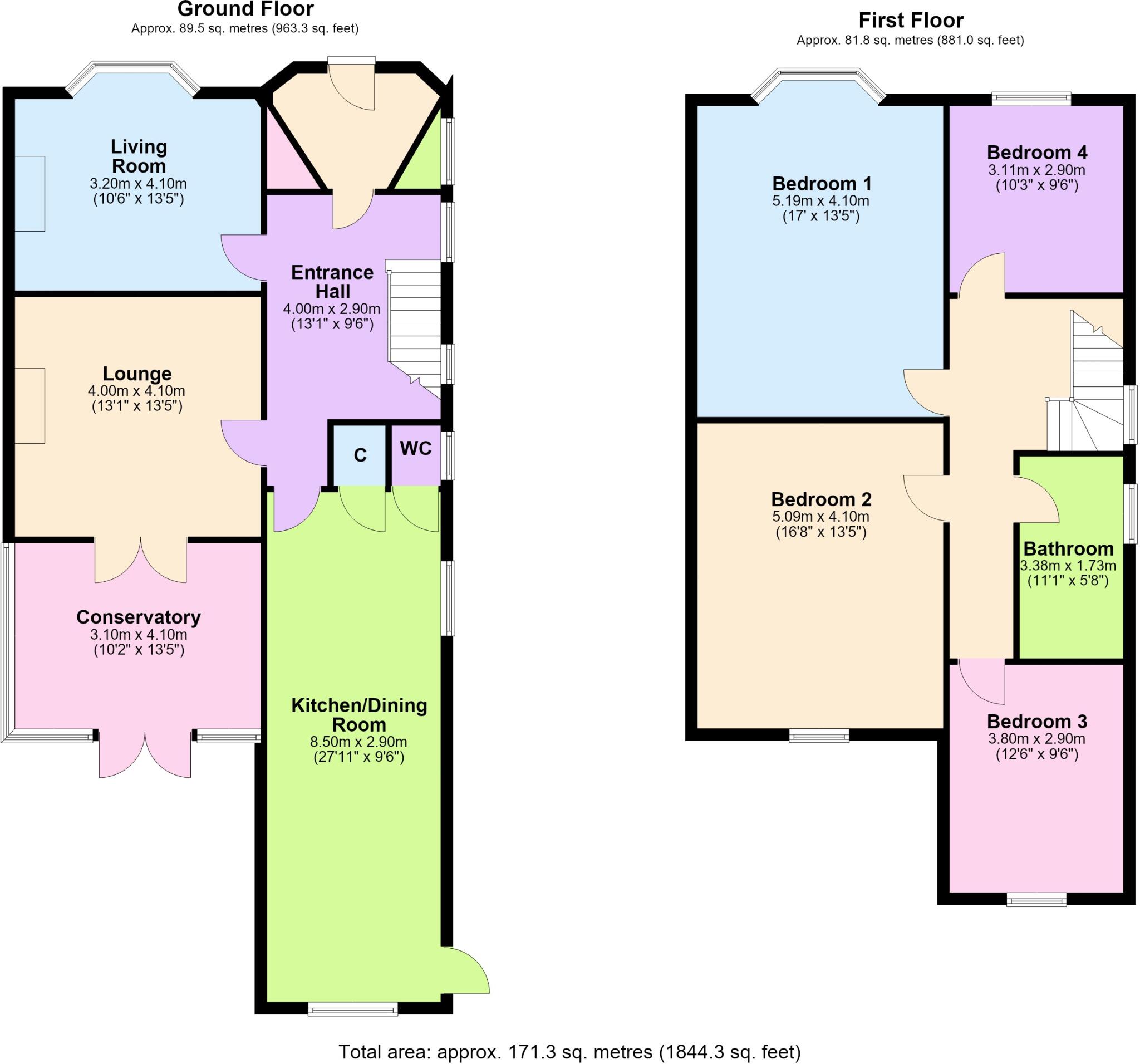 Beach Priory Gardens, Southport, PR8 floorplan