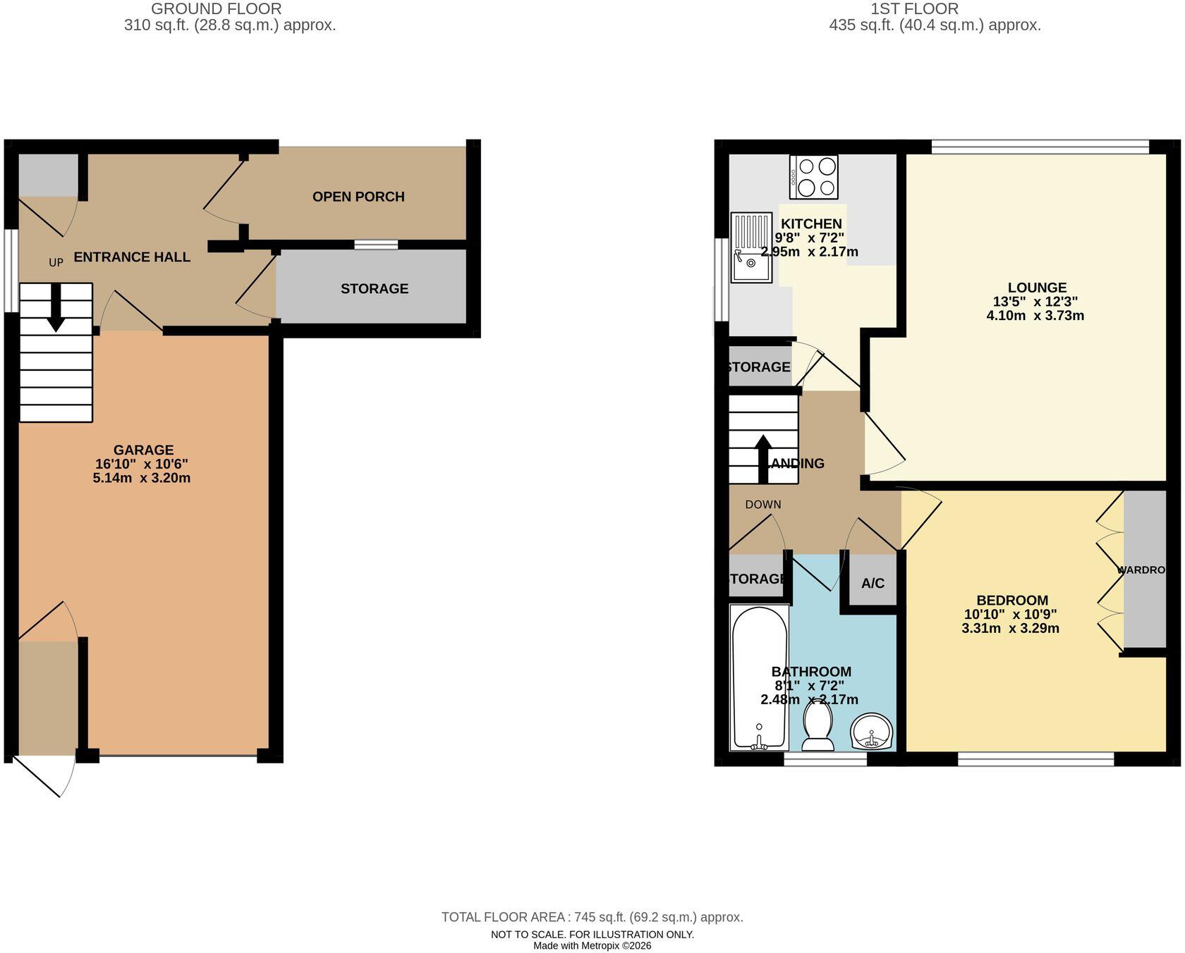 Haughton Close, Bridgnorth, WV16 floorplan