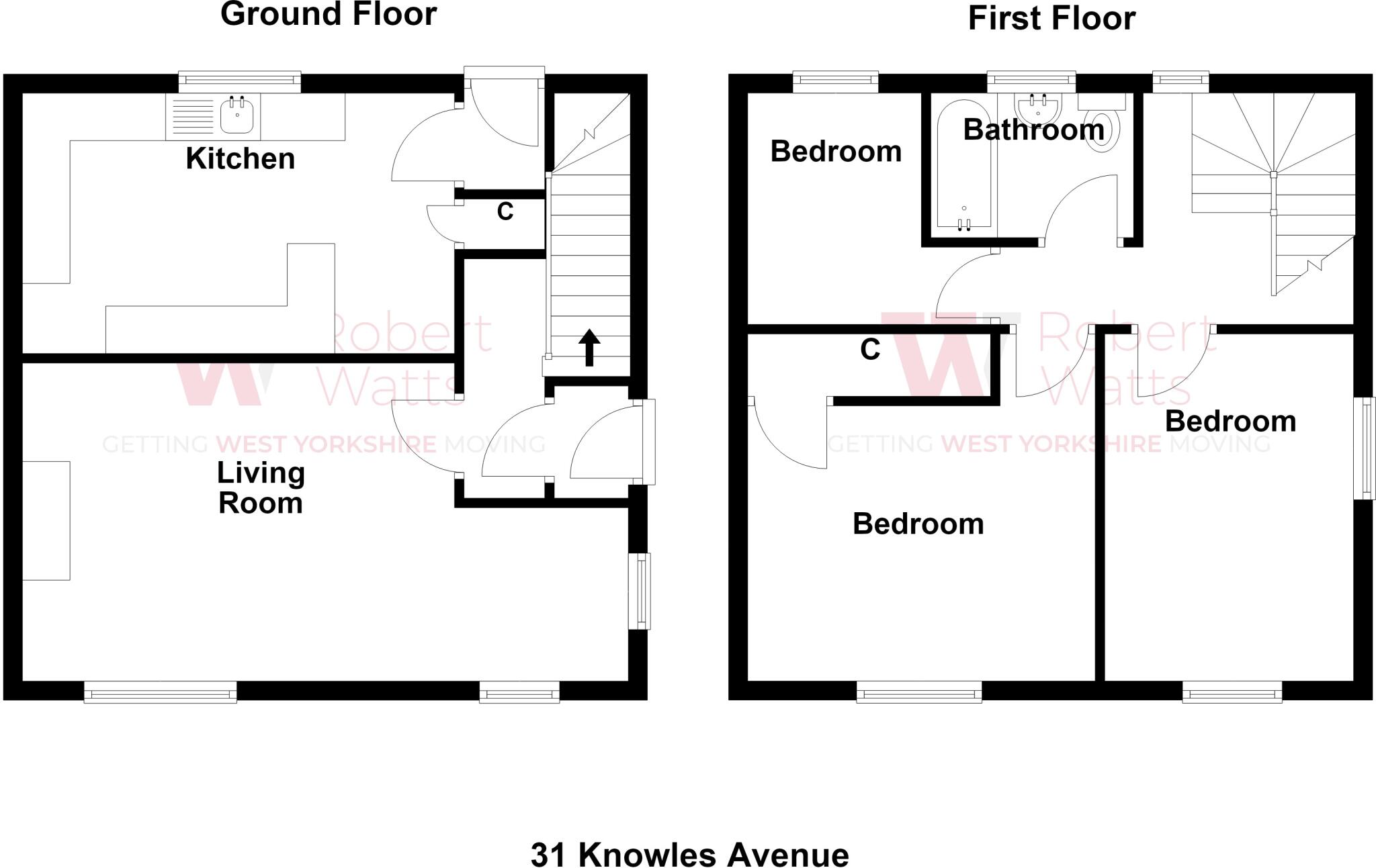 Knowles Avenue, Holmewood, Bradford, West Yorkshire, BD4 floorplan
