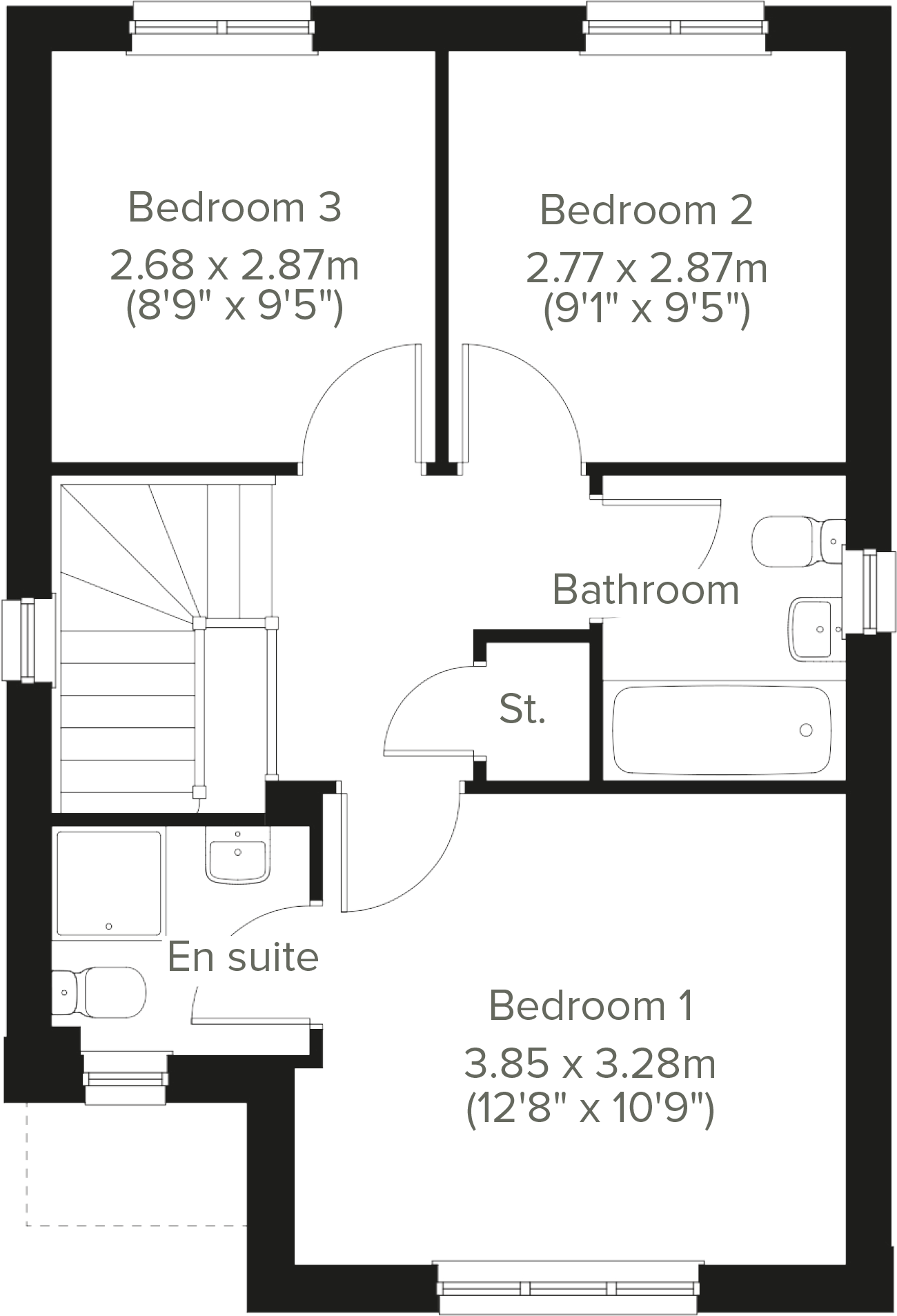 Burnside View, Main Street, Plean, Stirlingshire, FK7 8BL floorplan