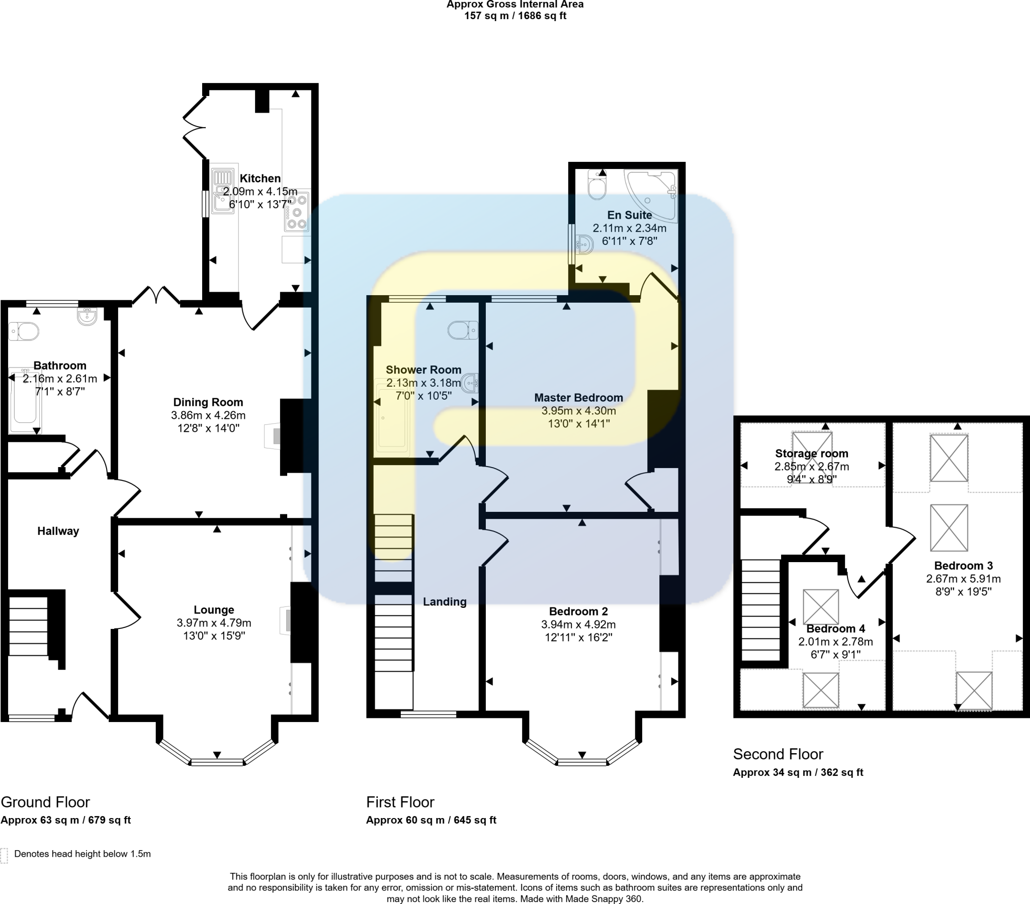 Marine Road, Amble, Northumberland, NE65 0BB floorplan