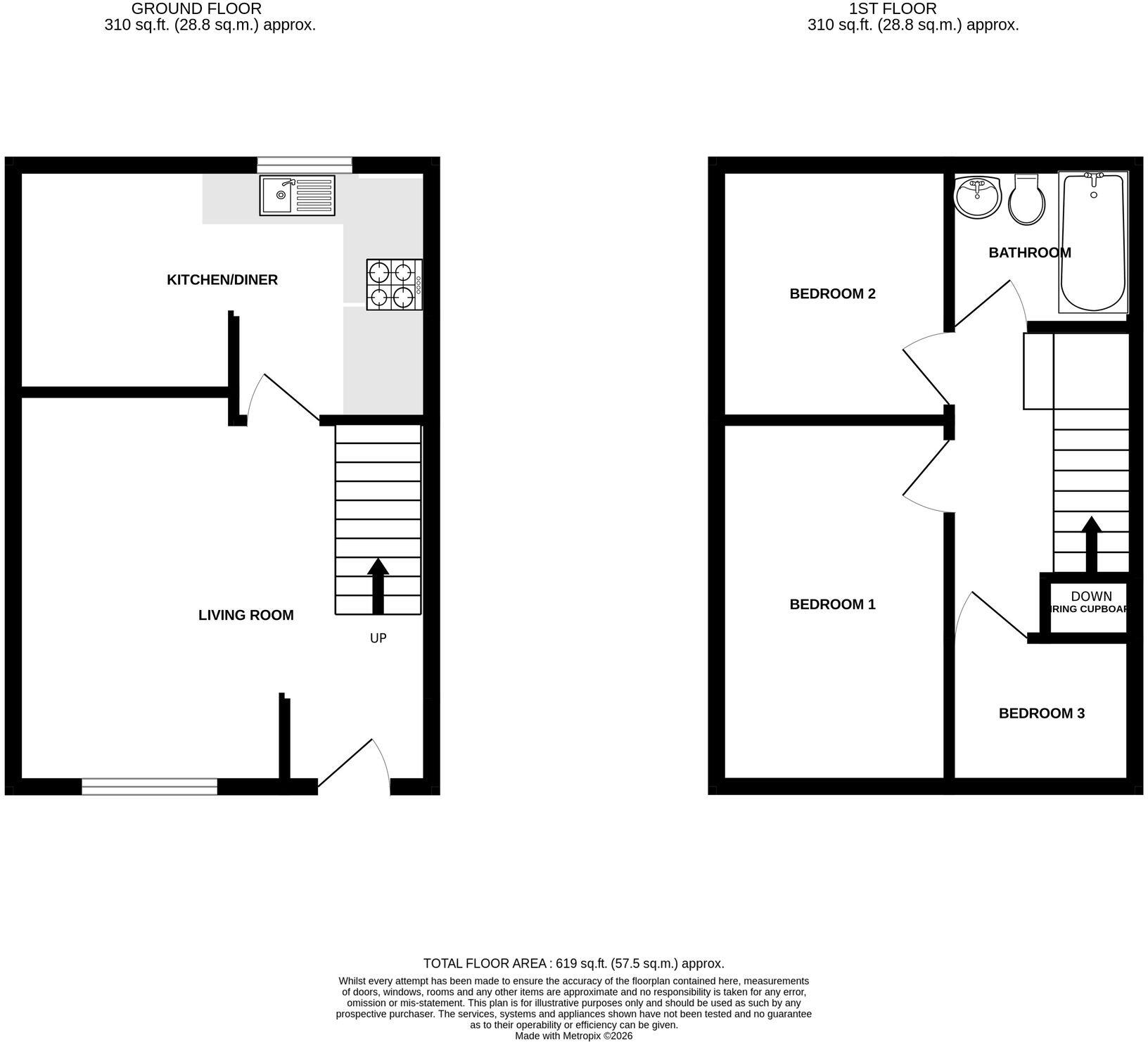 Millstream Gardens, Tonedale, TA21 floorplan