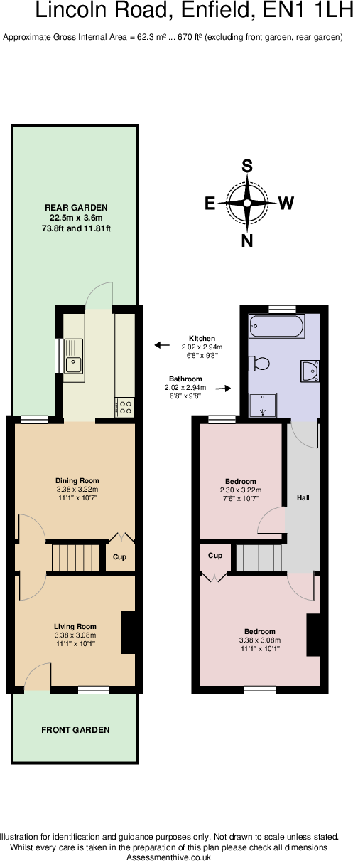 Lincoln Road, London, EN1 floorplan