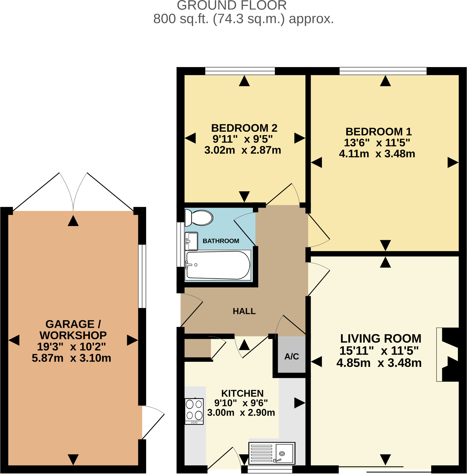 Margaret Close, Waterlooville floorplan