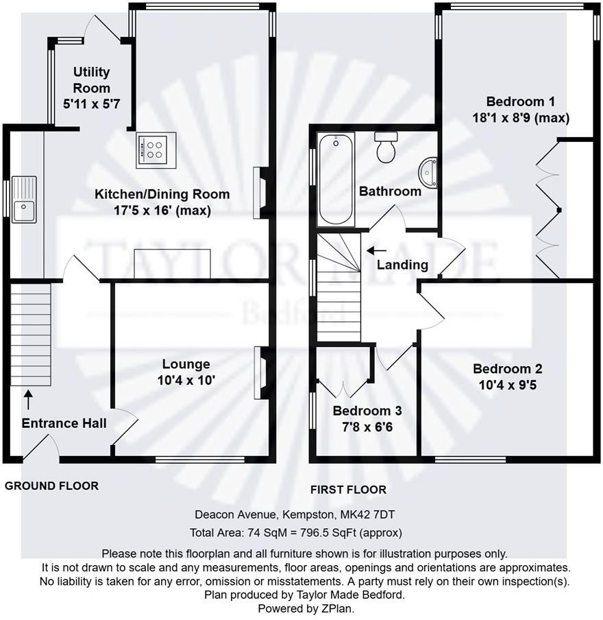 Deacon Avenue, Kempston, Bedford floorplan