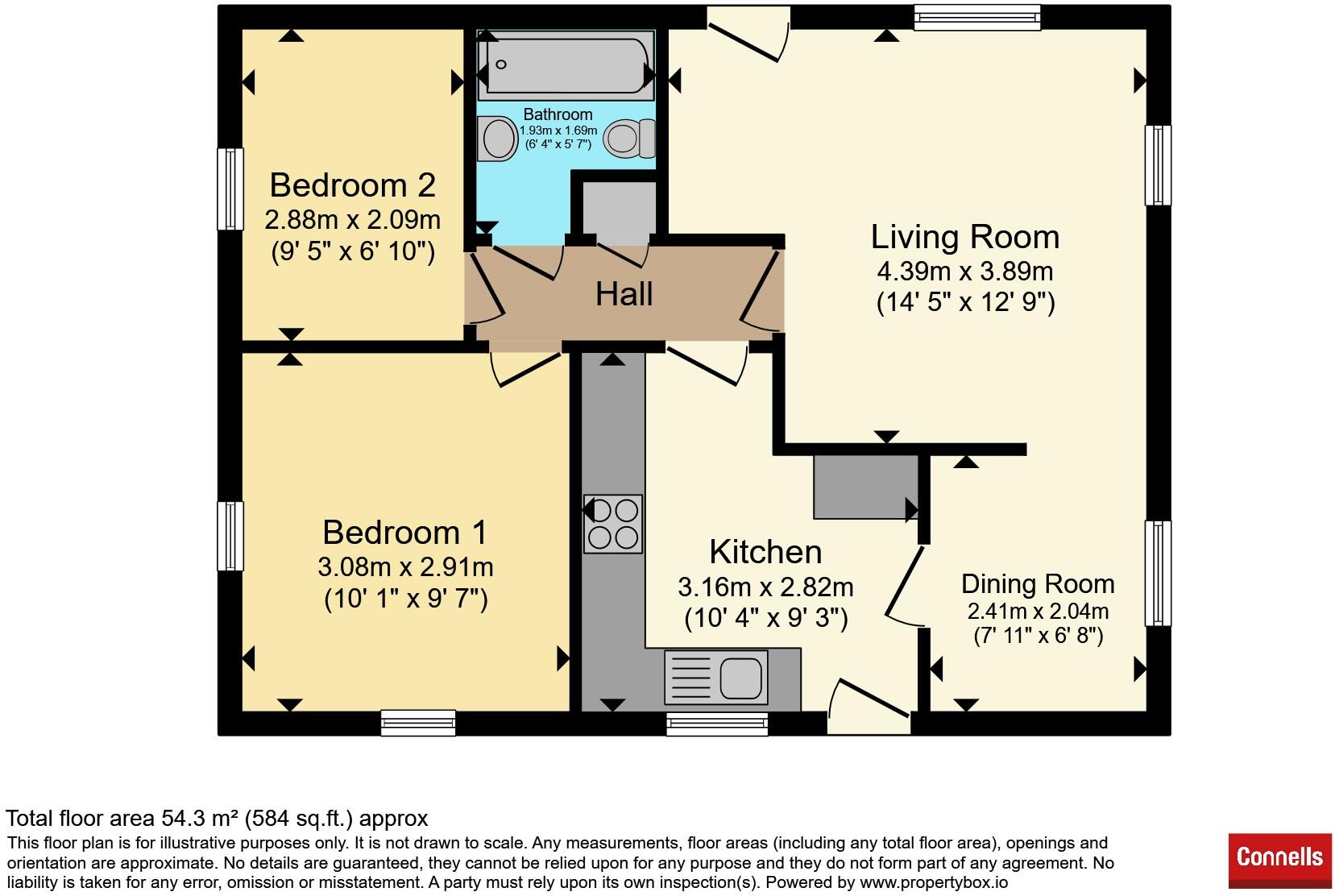 Whitehall Road, Colchester floorplan