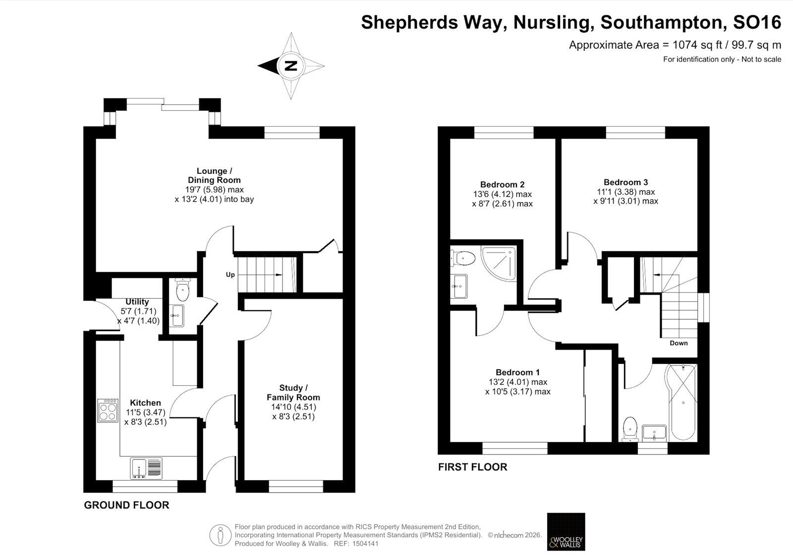 Shepherds Way, Nursling, Southampton, Hampshire, SO16 floorplan
