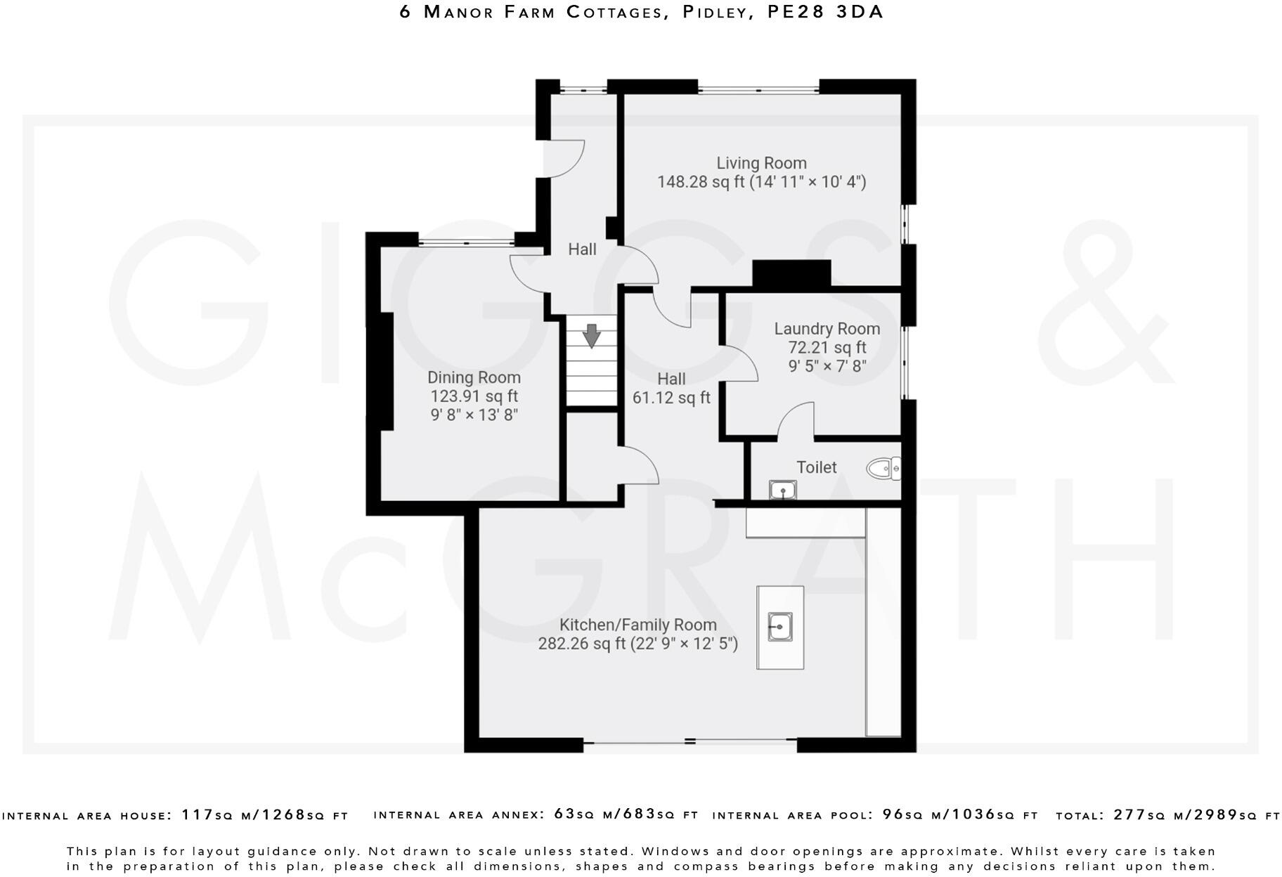 Manor Farm Cottages, Warboys Road, Pidley, Huntingdon, Cambridgeshire, PE28 3DA floorplan