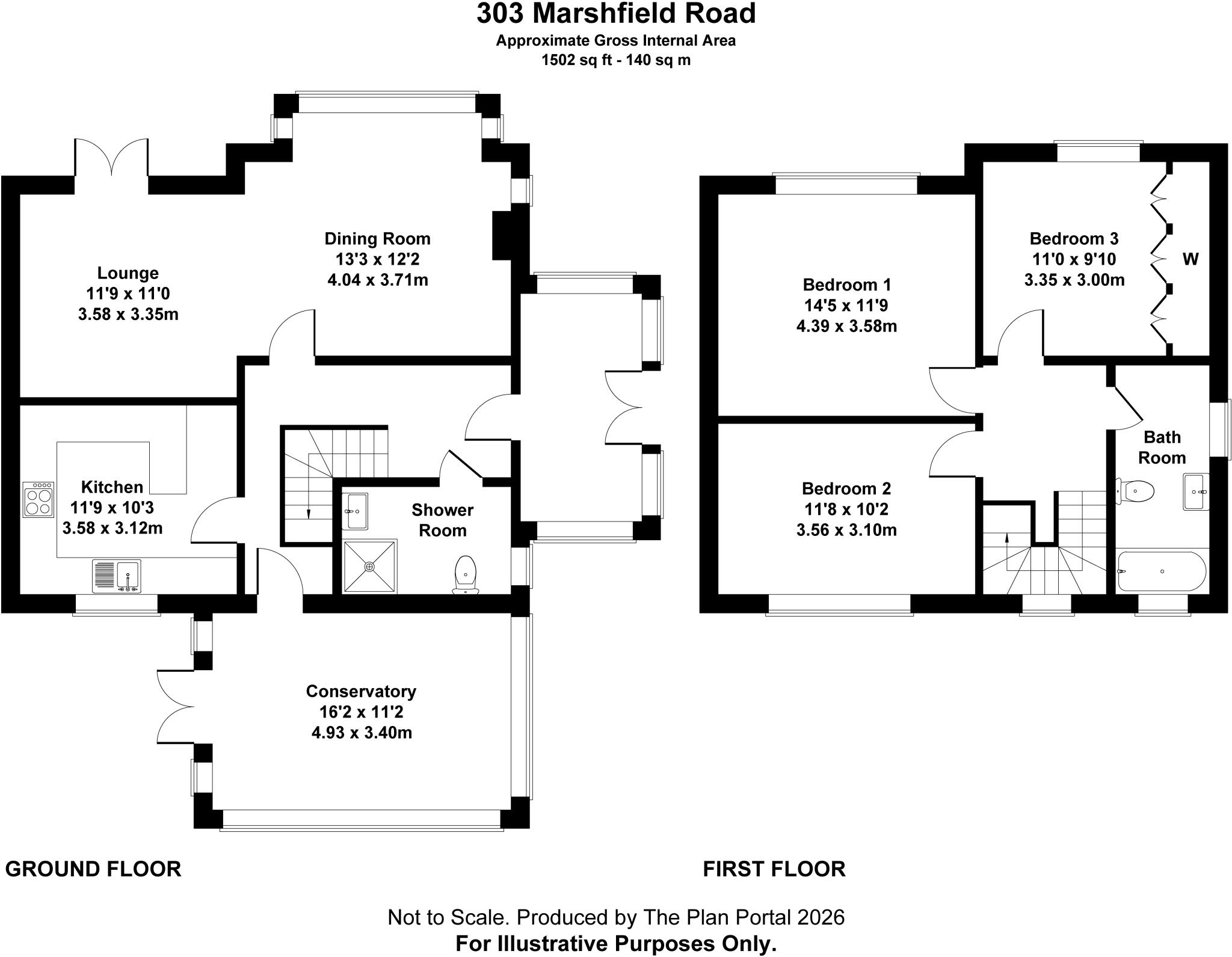 Marshfield Road, Castleton, Cardiff, CF3 floorplan