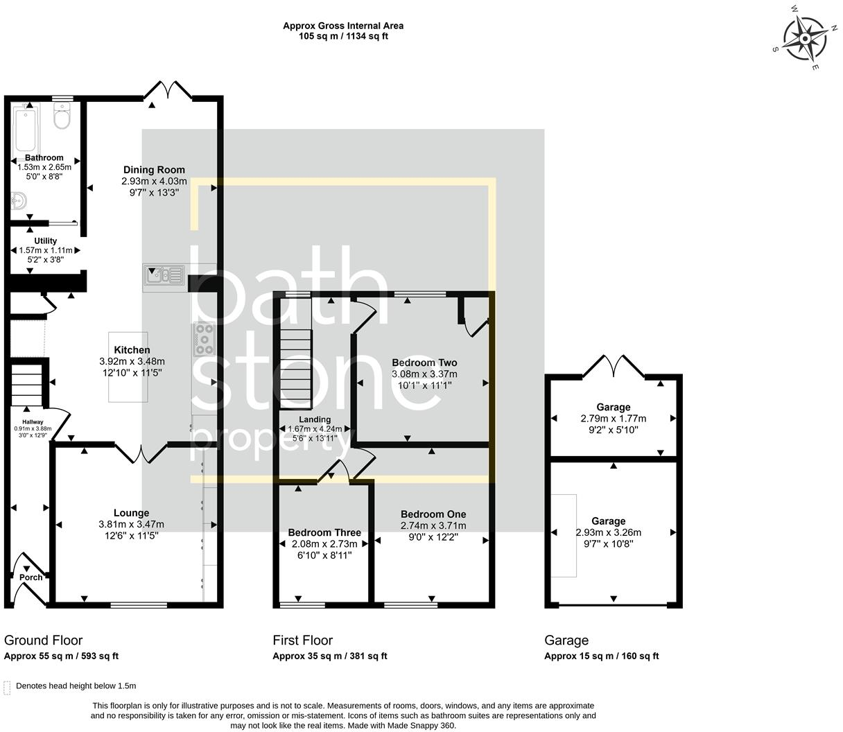 Fosseway, Westfield floorplan