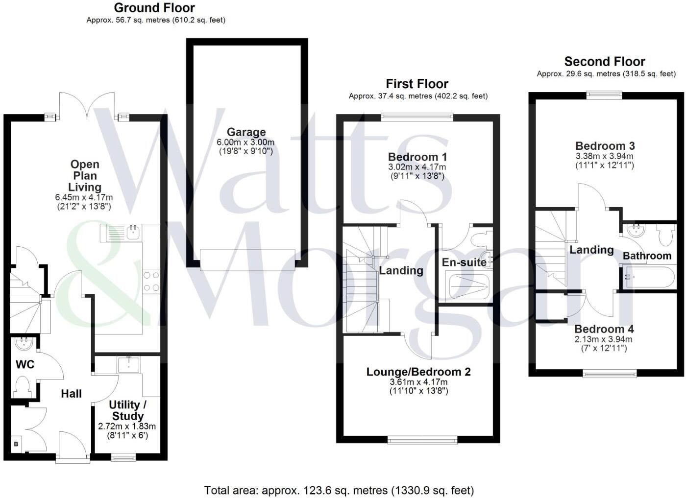 94 Ffordd Y Spitfire, St. Athan, Vale of Glamorgan, CF62 4HN floorplan