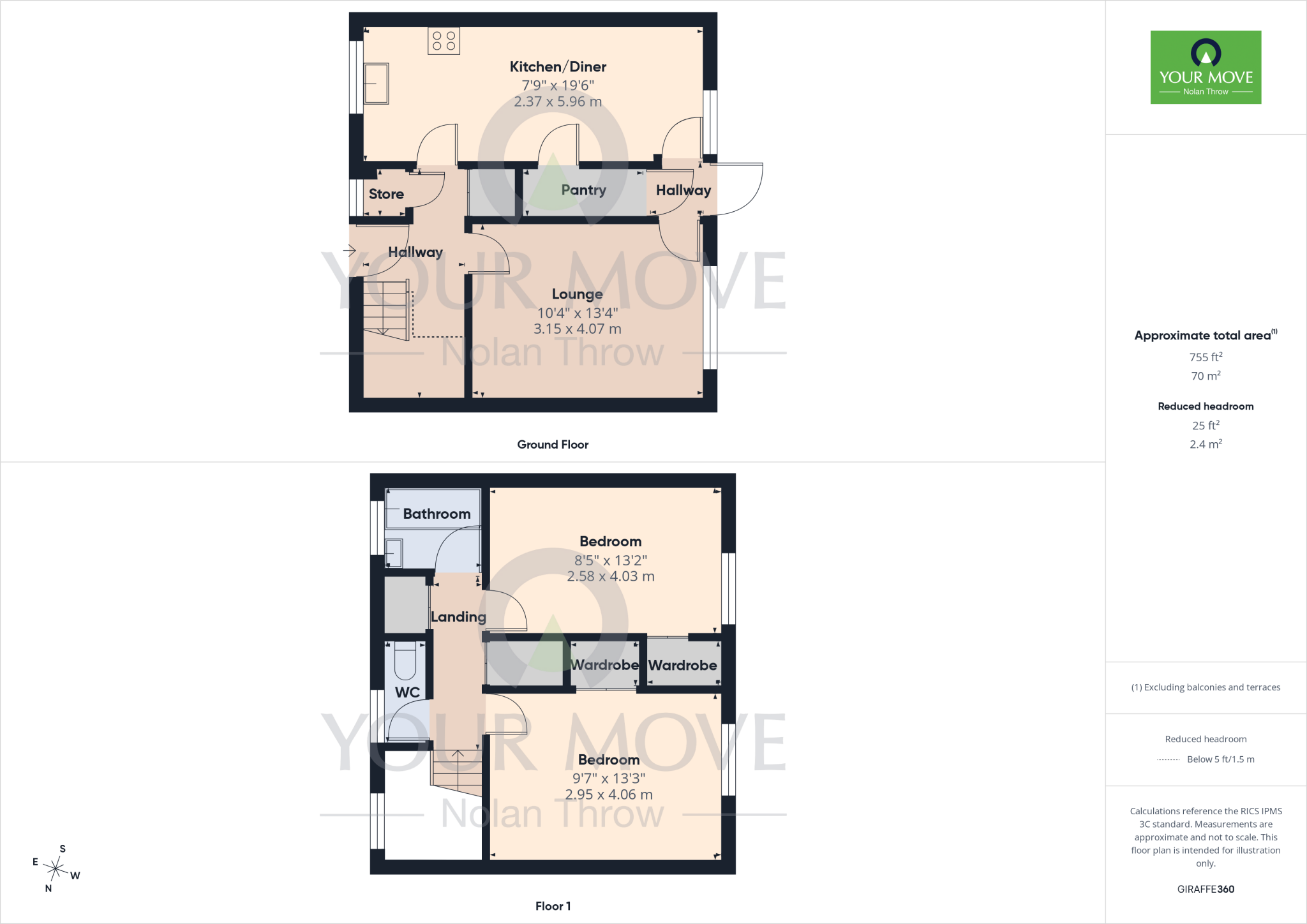 Midfield Court, Thorplands, Northampton, NN3 floorplan